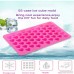 55 Mini Hearts Shape Silicone Molds for Ice Cube Tray Candy Chocolate Cookie DIY Backing Tool- Food Grade Silicone BPA Free for Dog Kid Lover - B071WNTK47